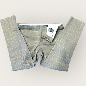 H&M Men's Tan Plaid Dress Pants